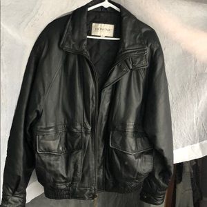 Mens Towne by London Fog Leather Jacket